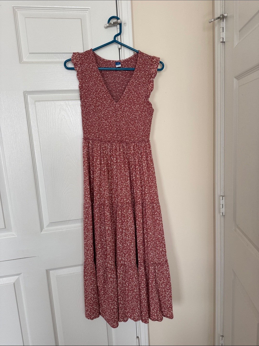 Old Navy Dusty Rose Floral Maxi Dress